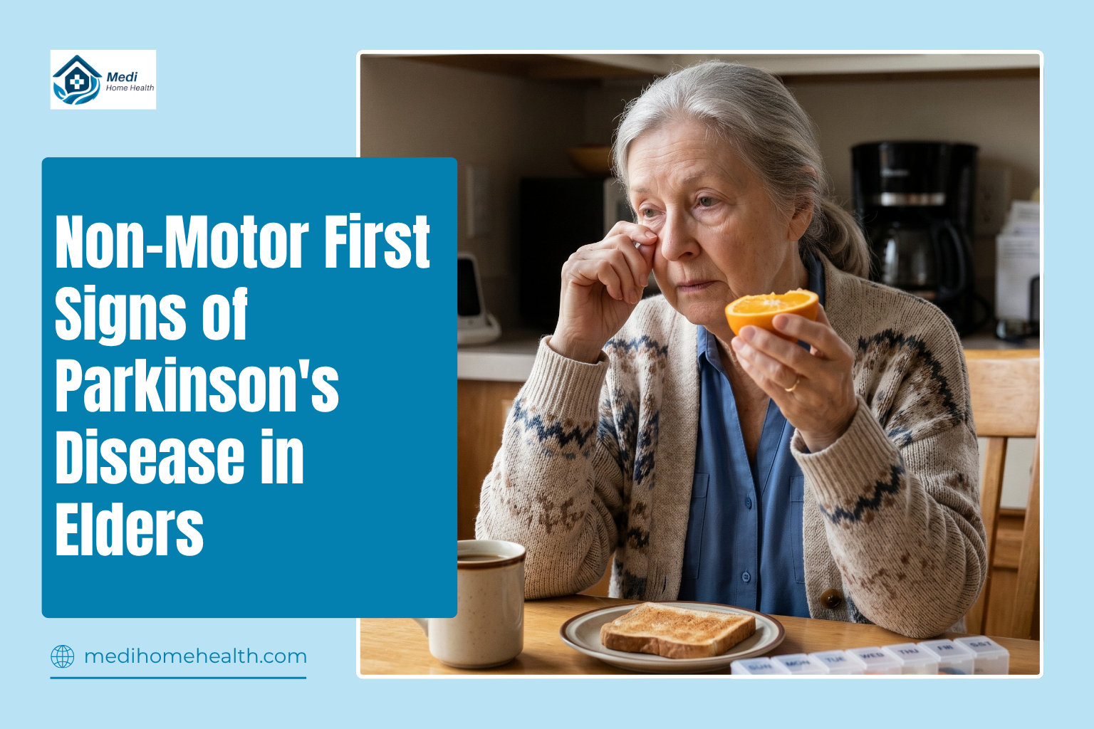 Non-Motor First Signs of Parkinson's Disease in Elders