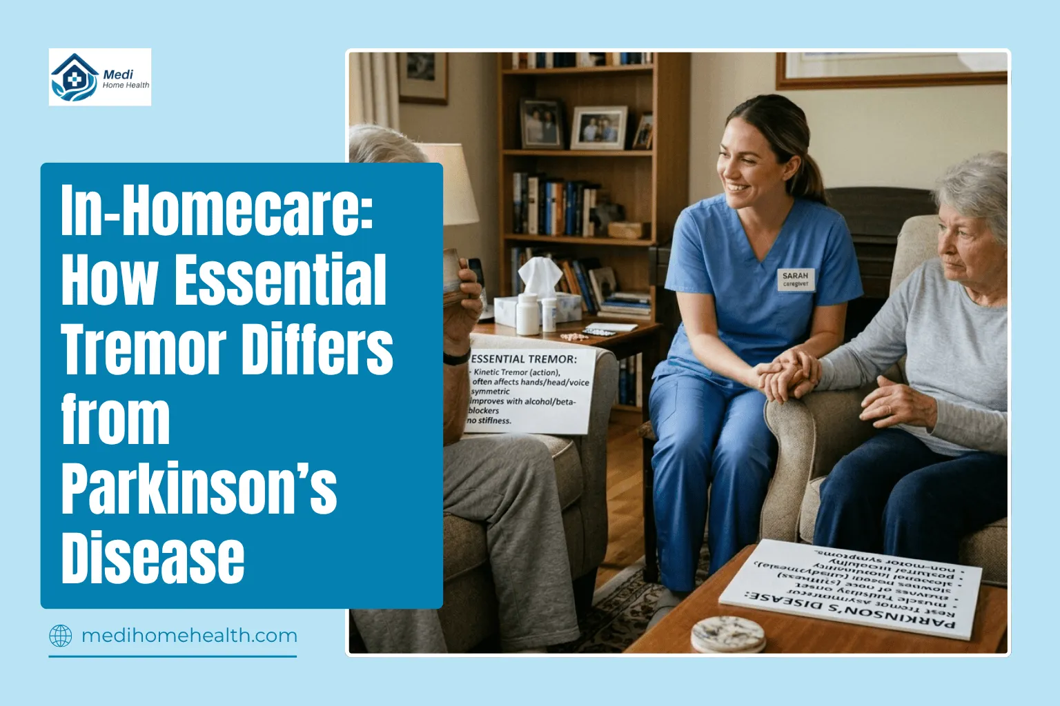 In-Homecare: How Essential Tremor Differs from Parkinson’s Disease
