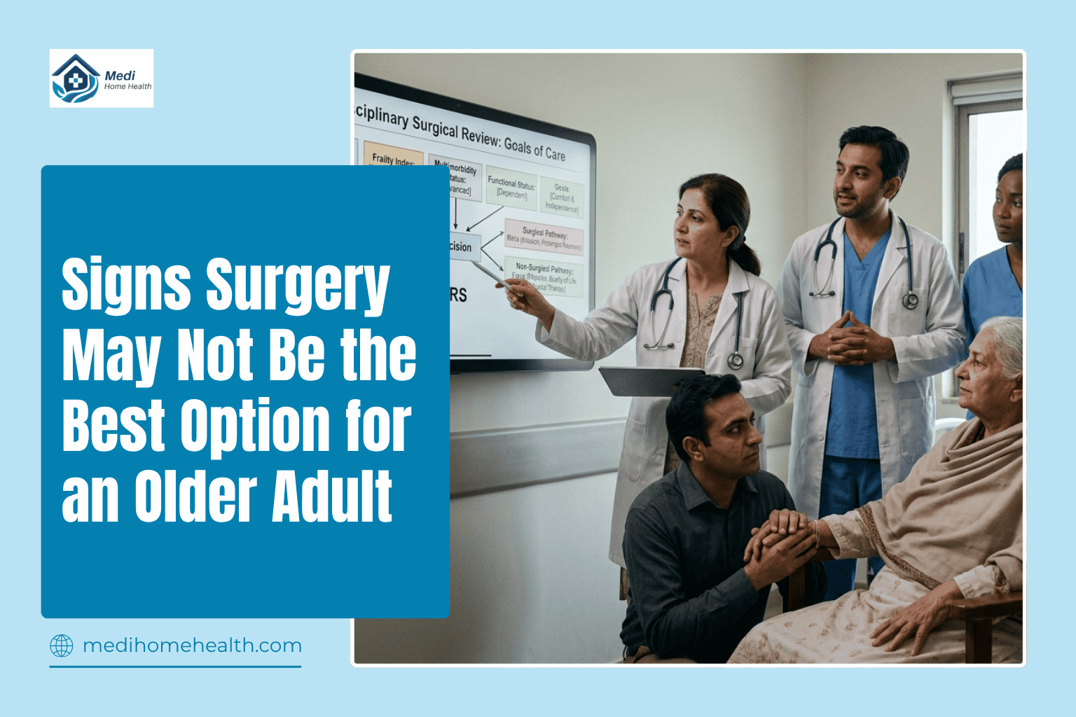 Signs Surgery May Not Be the Best Option for an Older Adult